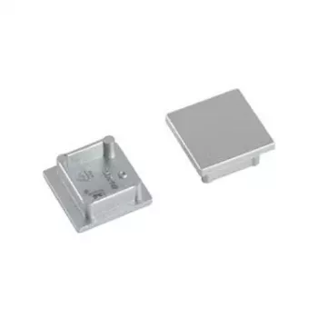 Brumberg 53039260 eindkap-set voor QUALITYFLEX LED-profielen, zilver, kunststof