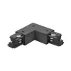 Brumberg 87126080 90° hoekverbinder voor ONETRACK DALI 3-fase railsysteem, zwart