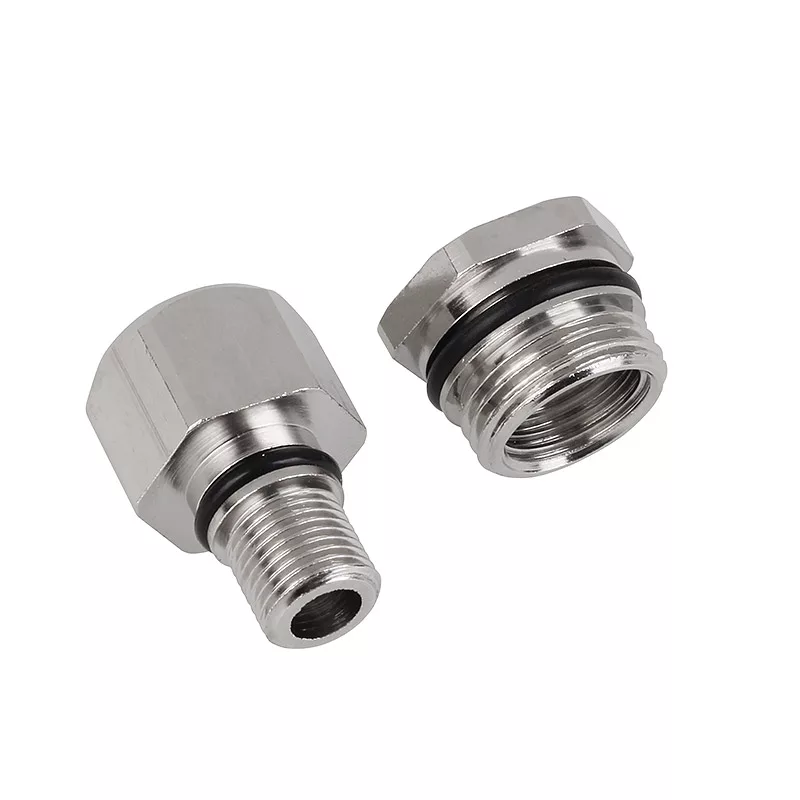 Aqua Computer adapterset recht Eheim 1046 naar G1/4 inch binnendraad - zilver
