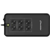 Bluewalker PowerWalker VFD 800 APFC UPS - 800 VA / 420 W - 6 Schuko-stopcontacten - zwart
