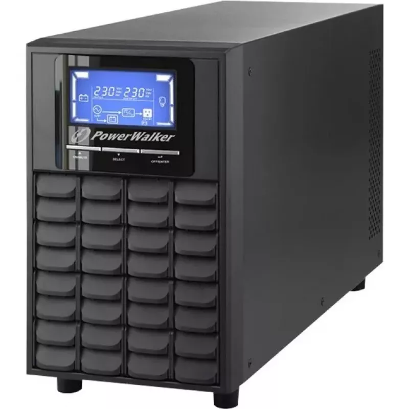 Bluewalker PowerWalker VFI 2000C LCD UPS - 1600W / 2000VA - online dubbele conversie - 4x IEC C13 - USB & RS-232 - tower