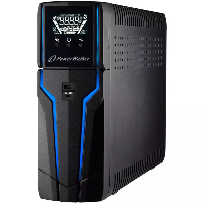 BLUEWALKER PowerWalker VI 1000 GXB FR UPS, 1000VA/600W, line-interactive, 4x Franse stopcontacten, USB, AVR