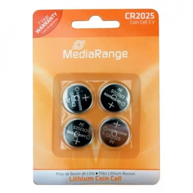 MediaRange MRBAT131 CR2025 3V lithium, 4 st.