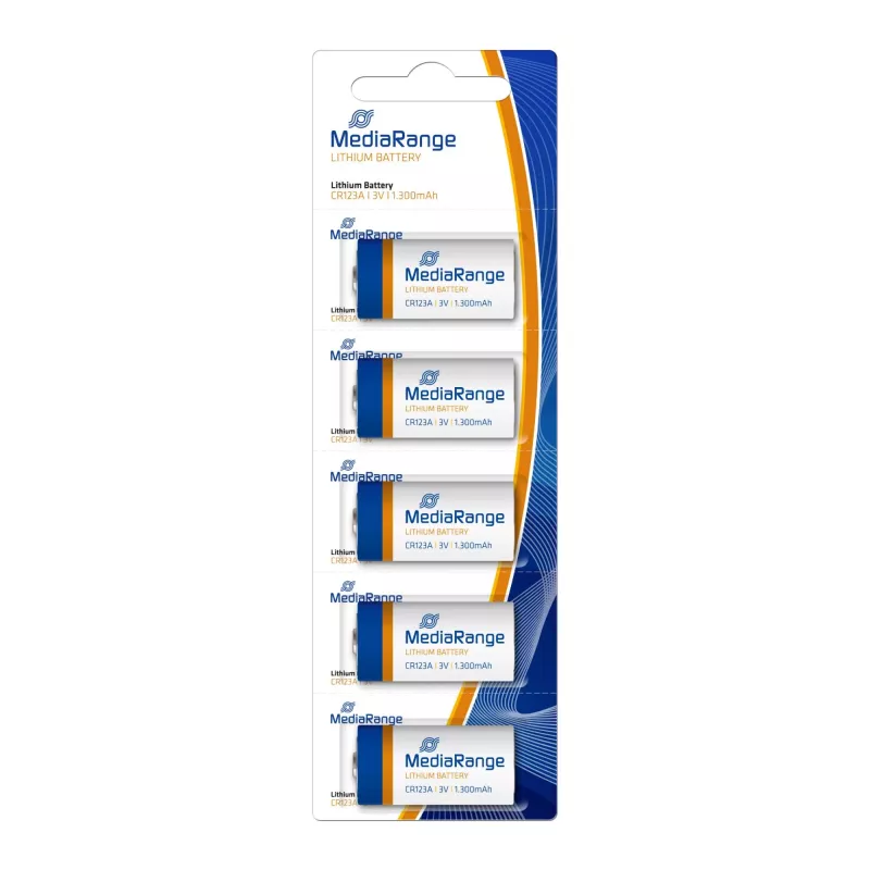 MEDIARANGE MRBAT150 CR123A 3V lithiumbatterij 5-pack