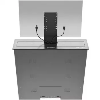 ONKRON Monitorstandaard met lade, tot 24 inch, zwart, NWSSC24-B