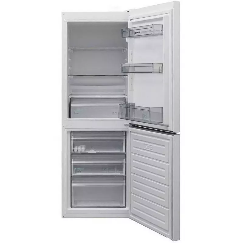 Sharp SJ-FBB02DTXWE-EU vrijstaande koel-vriescombinatie, wit, 324 L, E