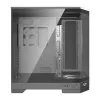 DARKFLASH DQX90 zwarte mid-tower computerbehuizing met gehard glas