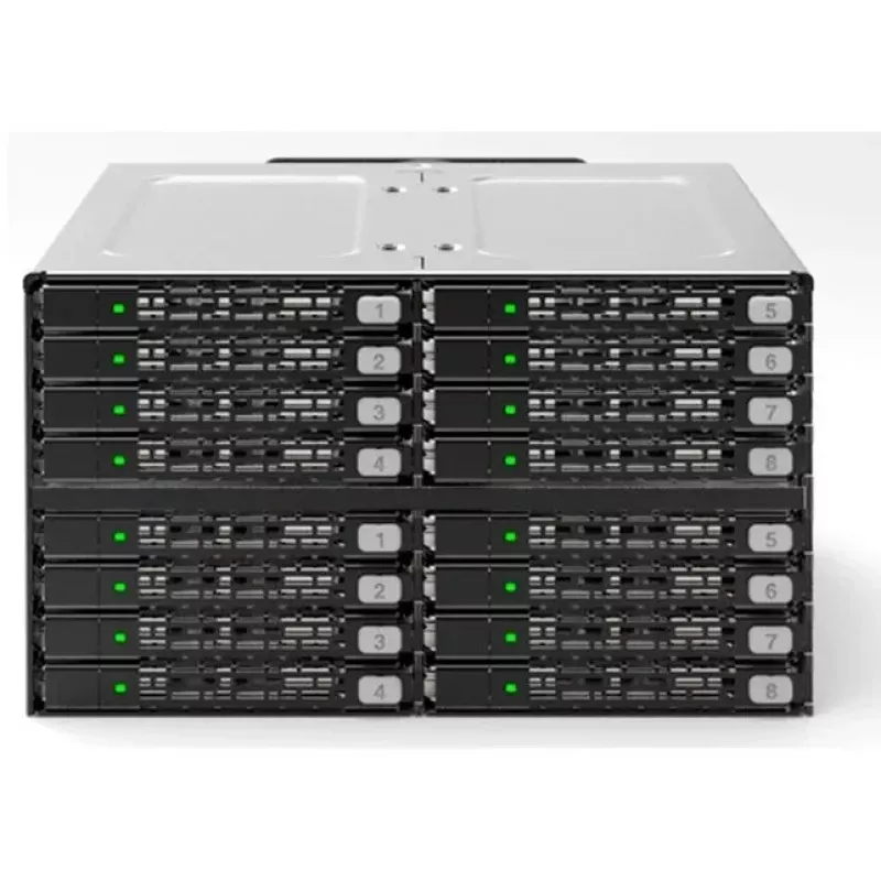 ICY DOCK ToughArmor MB516SP-B 16-Bay 2,5 inch SAS/SATA SSD/HDD backplane module voor 2x 5,25 inch bays