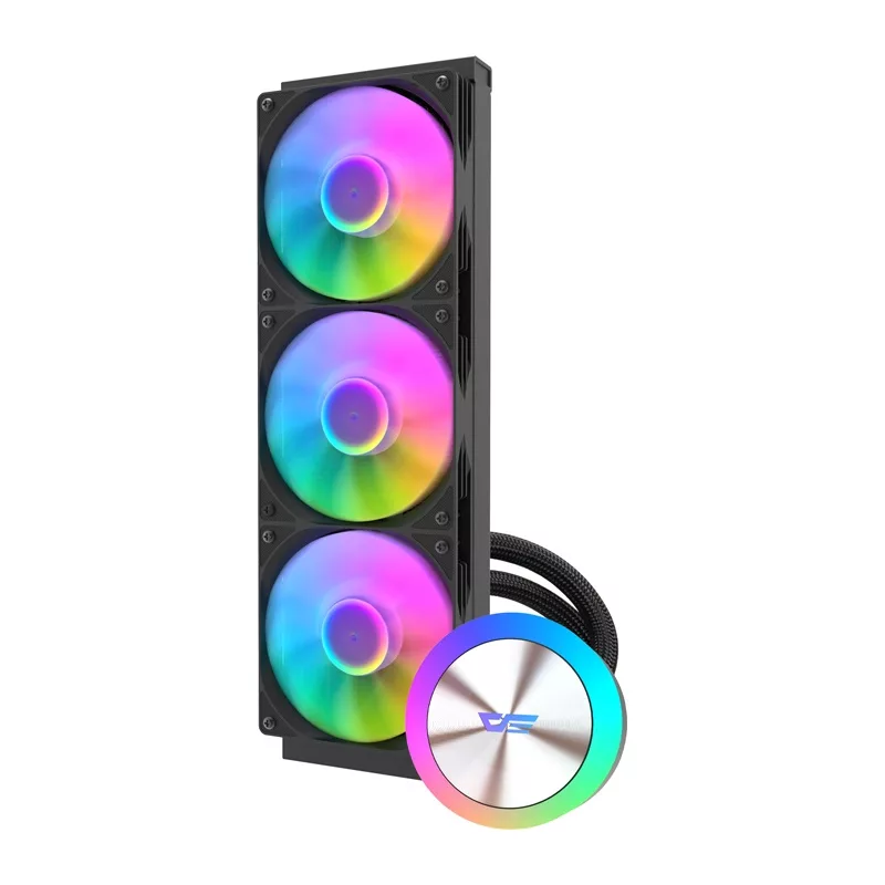 Darkflash DG360 360mm AIO vloeistof-CPU-koeler (zwart)