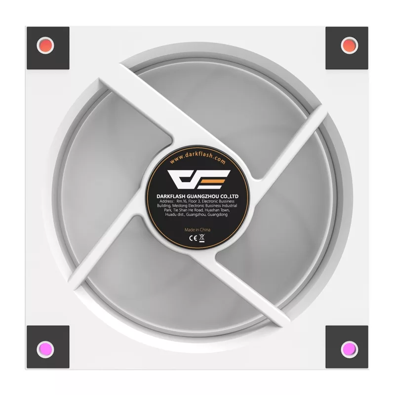 DarkFlash DM20 LINE behuizingsventilator (wit) 120mm PWM ARGB