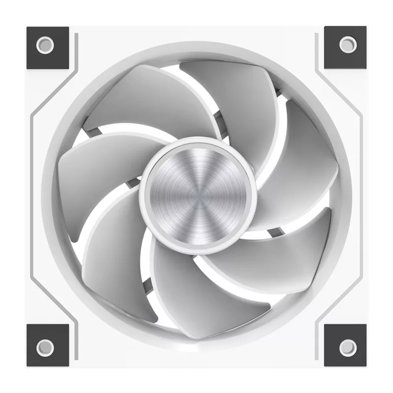 DarkFlash DM20 LINE behuizingsventilator (wit) 120mm PWM ARGB