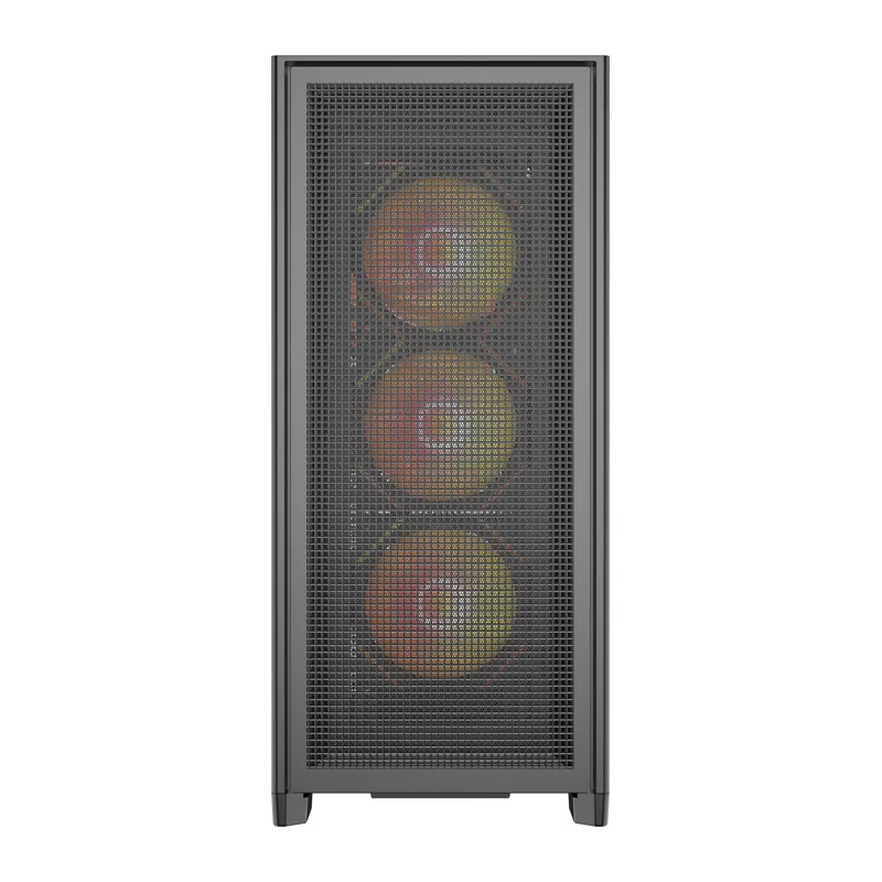 DarkFlash AIRNOVA mid-tower computerbehuizing zwart + 3 x 120mm ARGB-ventilatoren