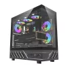 DarkFlash DS950 mid-tower computerbehuizing (zwart) met 6 voorgeïnstalleerde ARGB-ventilatoren