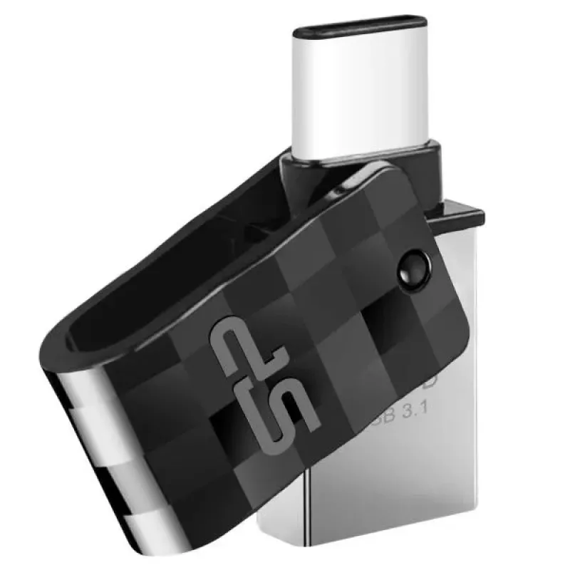 Silicon Power Mobile C31 USB-flashdrive 16GB USB 3.1 Gen 1 / USB-C zwart
