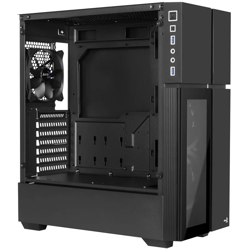 Aerocool Playa midi-tower, gehard glas - zwart
