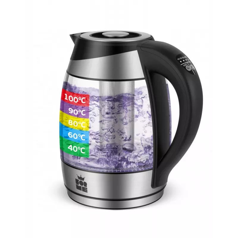 ForMe FKG-488 draadloze waterkoker 1,8 L zilver/zwart