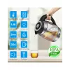 ForMe FKG-488 draadloze waterkoker 1,8 L zilver/zwart