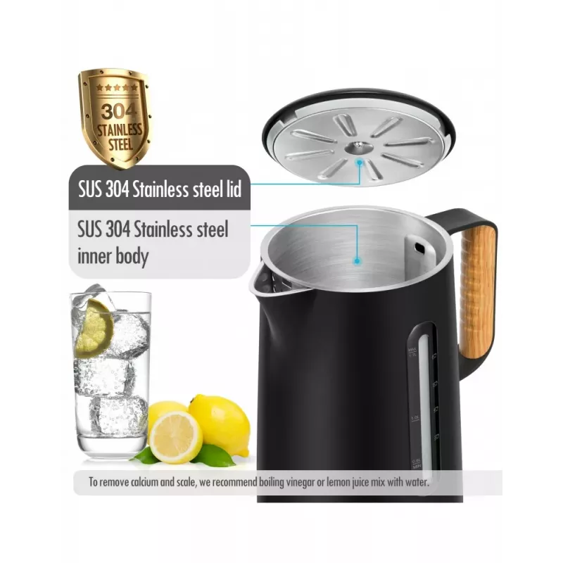 ForMe FKG-852 draadloze waterkoker 1,7 L wit