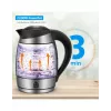 ForMe FKG-458 draadloze waterkoker 1,8 L roestvrij staal / zwart