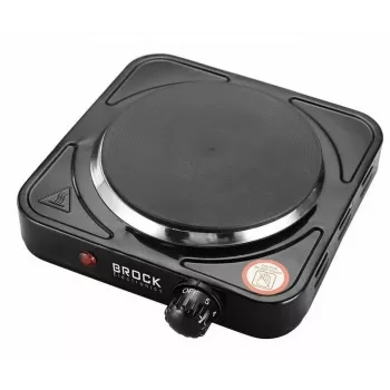Brock EP 100 BK enkele elektrische kookplaat, 1500 W, zwart