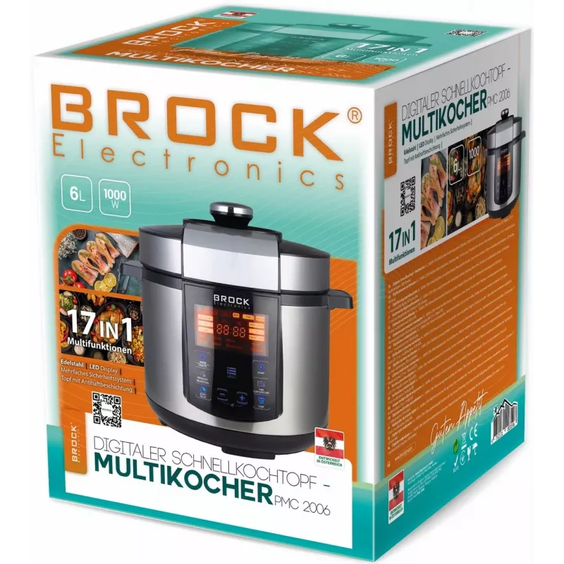 Brock PMC 2006 elektrische vleesmolen 2000W zwart/zilver