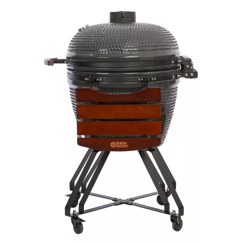 TunaBone Kamado Classic 26 Inch Grill maat XL donkergrijs