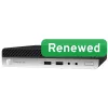 HP Renewed Grade B ProDesk 600 G4 DM Intel Core i3-8100T 8GB 128GB NVMe SSD Intel UHD Graphics 630 Windows 11 Home desktop mini