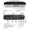 HP Renewed ProDesk 400 G4 SFF desktop-pc - Intel Core i3-8100T, 8GB RAM, 128GB SSD, Intel UHD Graphics 630, Windows 11 Pro