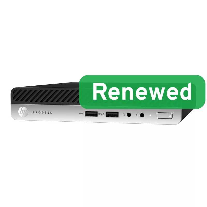 HP Renewed ProDesk 400 G4 SFF desktop-pc - Intel Core i3-8100T, 8GB RAM, 128GB SSD, Intel UHD Graphics 630, Windows 11 Pro
