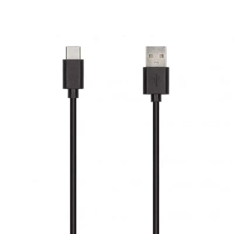 SEEK TOTI USB-A naar Type-C, 1m PVC-datakabel 3A, zwart
