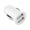 TOTI dual USB-autolader met micro-USB-kabel 1m 2,1A, wit