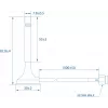 Teltonika Bluetooth magnetische SMA-antenne 3 dBi 2,4 GHz