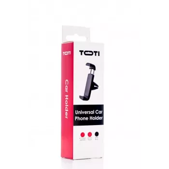SEEK TOTI mini autohouder voor ventilatierooster voor telefoon, zwart
