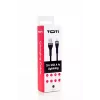 SEEK TOTI USB-A naar Lightning 2m gevlochten kabel 2A (non-MFI) zwart