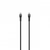 SEEK TOTI USB-C naar USB-C 2m gevlochten kabel 3A zwart