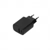 SEEK TOTI 20W Type-C + USB-A wand-snellaadapter, zwart