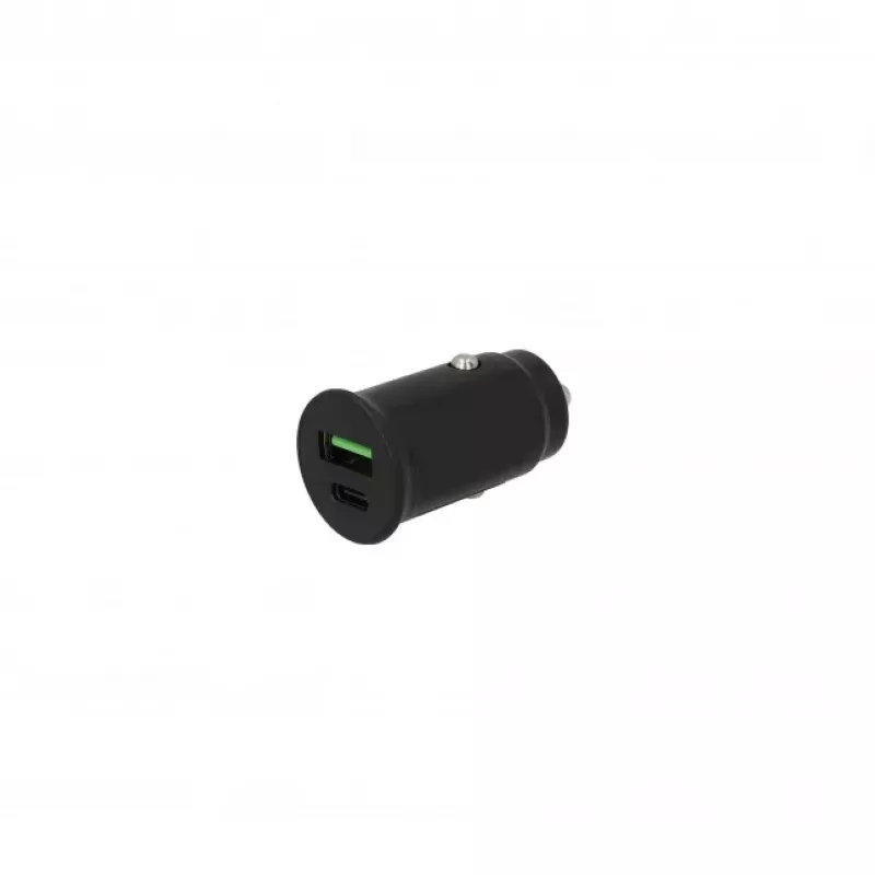 SEEK TOTI 30W Type-C + USB-A auto-snellaadapter, zwart