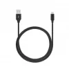 SEEK TOTI USB-A naar micro-USB, 2m gevlochten kabel, 2A, zwart