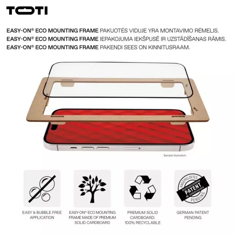 TOTI PREMIUM Premium Tempered Glass 3D screenprotector full cover voor Samsung Galaxy S24/S25