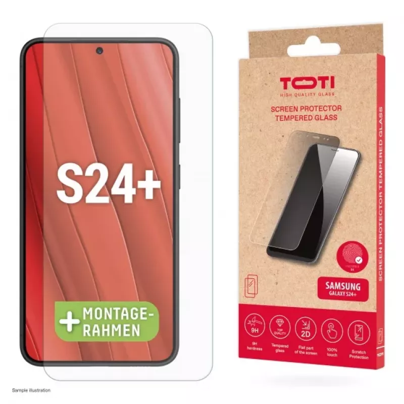 TOTI Tempered Glass 2D screenprotector voor Samsung Galaxy S24 Plus / S25 Plus