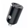 SEEK TOTI 40W dual Type-C-poort auto-snellaadapter, zwart