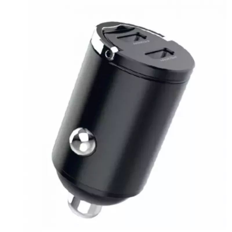 SEEK TOTI 40W dual Type-C-poort auto-snellaadapter, zwart