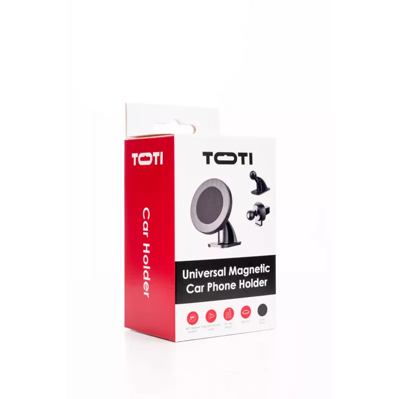 SEEK TOTI magnetische ronde autohouder met 3M-kleefmontage