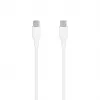 SEEK TOTI USB-C naar USB-C siliconenkabel 1m 3A wit