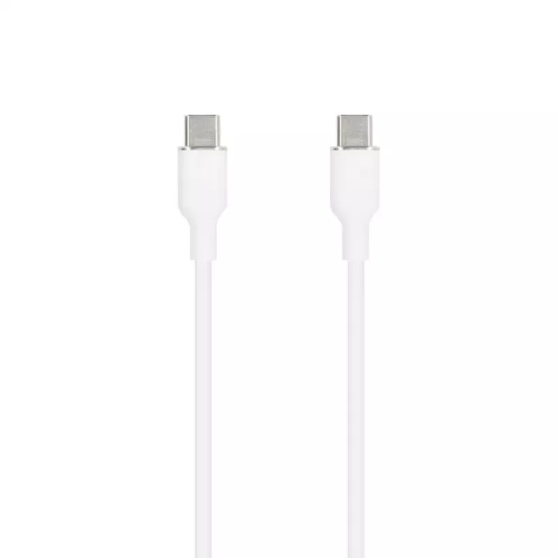 SEEK TOTI USB-C naar USB-C siliconenkabel 1m 3A wit