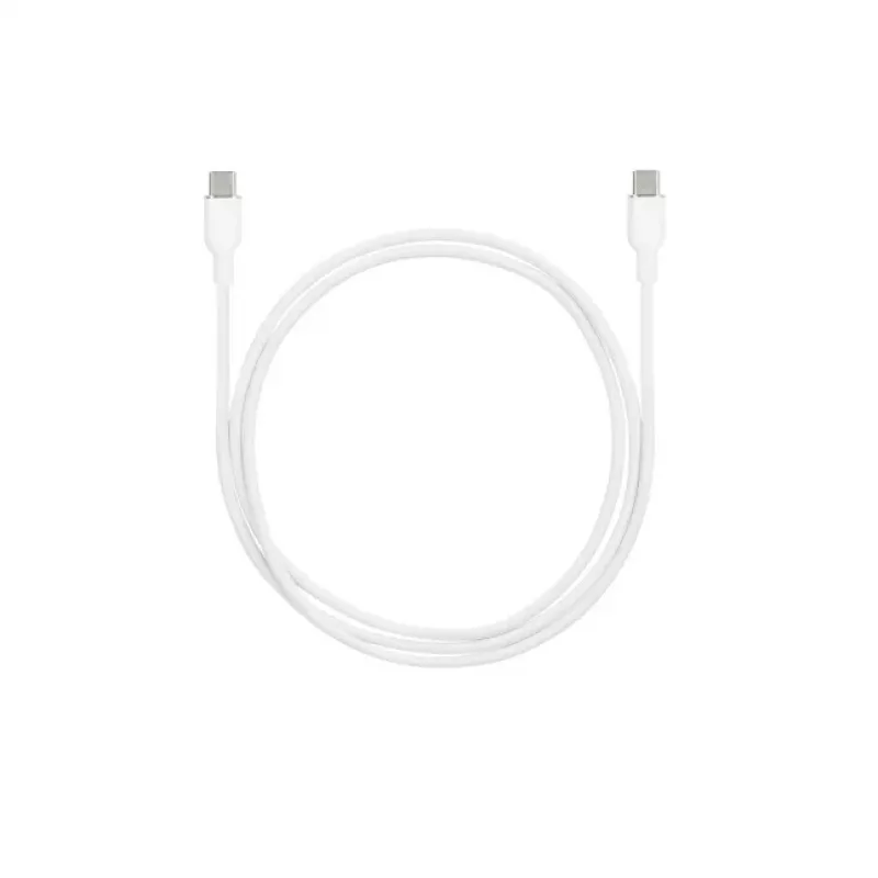 SEEK TOTI USB-C naar USB-C siliconenkabel 1m 3A wit