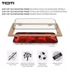 TOTI PREMIUM Premium Tempered screenprotector glass 3D full cover voor Apple iPhone 16 Pro Max