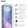 TOTI PREMIUM PREMIUM gehard glas screenprotector 3D Full Cover voor Apple iPhone 17/16 Pro