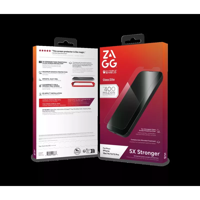 ZAGG beschermpakket voor iPhone 16e: hoesje met MagSafe en displayschermfolie