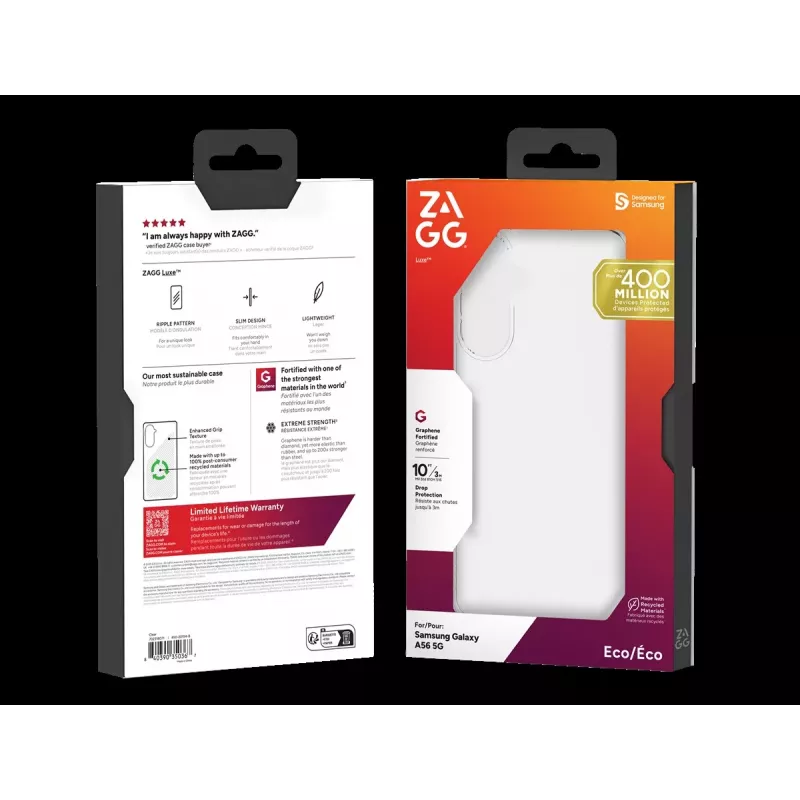 ZAGG Protection Bundle voor Samsung Galaxy A56: hoesje en displayscherm